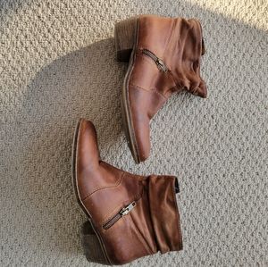 STEVE MADDEN TAN ANKLE BOOTS SIZE 38